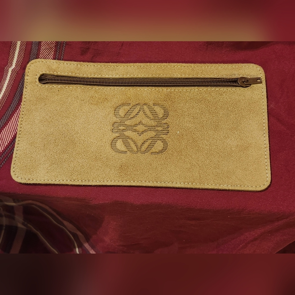 Vintage Loewe Suede Pouch-LIKE NEW CONDITION